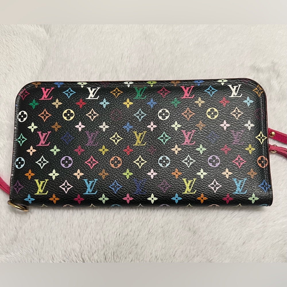 Louis Vuitton Black Takashi Murakami Insolite Wallet